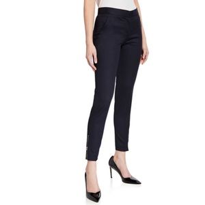 Stella McCartney Vivian Blue Wool Ankle Zip Pants